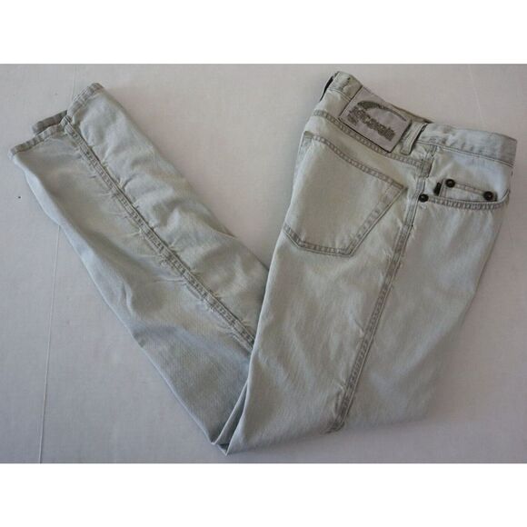 Just Cavalli Women's Sz 29" Waist Blue Faded Button Fly Straight Leg Jeans $300+ - Picture 9 of 10